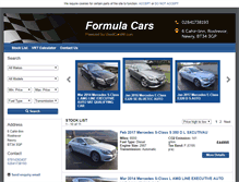 Tablet Screenshot of formulacars.biz